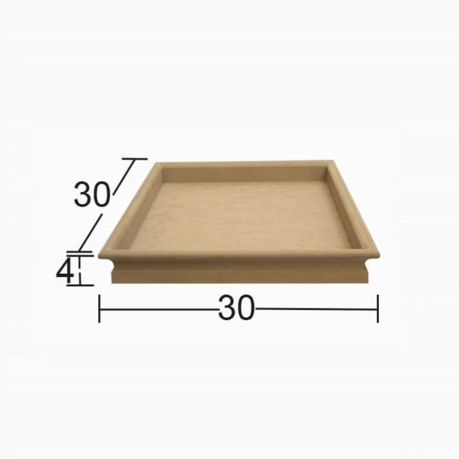 PA183 Small Square Embroidered Board, Can Be Painted Mdf Wood Board