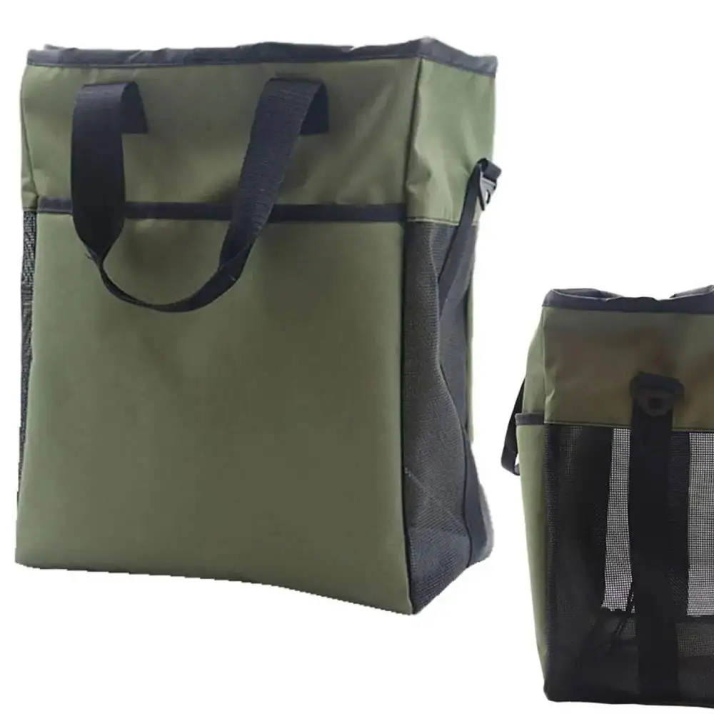 

Fishing Wader Pack Multifunctional Green Fly Fishing Storage Bag Oxford Cloth Mesh Fishing Bags For Saltwater Freshwater Fishing