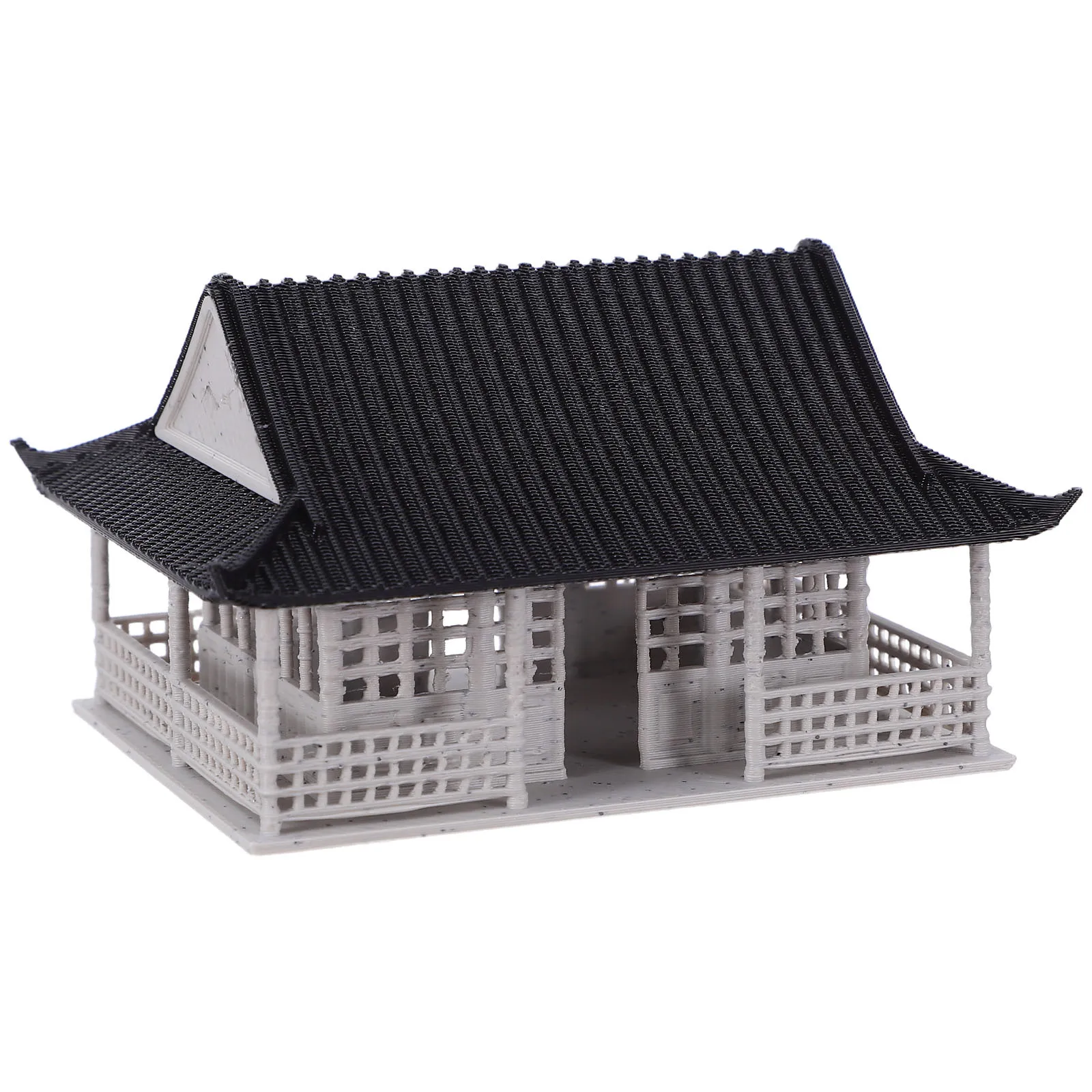 

Mini Chinese Building Statue Handcrafted Micro Landscape Pavilion Zen Garden Bonsai Desk Decoration Miniature Garden Pavilion