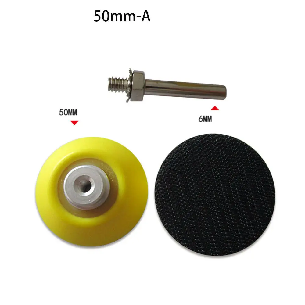 2 "zoll 50mm Haken Schleife Sichern Pads Schleifen Polieren Disc Mit 6mm Bohrer Befestigung Schleif Werkzeuge Polieren & schleifen