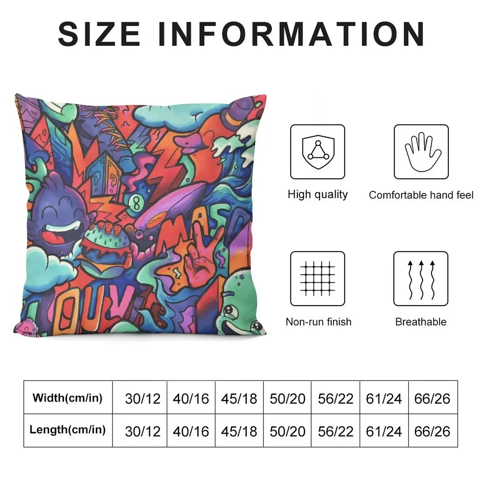 L O U V I C // Copic Marker Doodle Throw Pillow autumn decoration Pillowcases Bed Cushions pillow