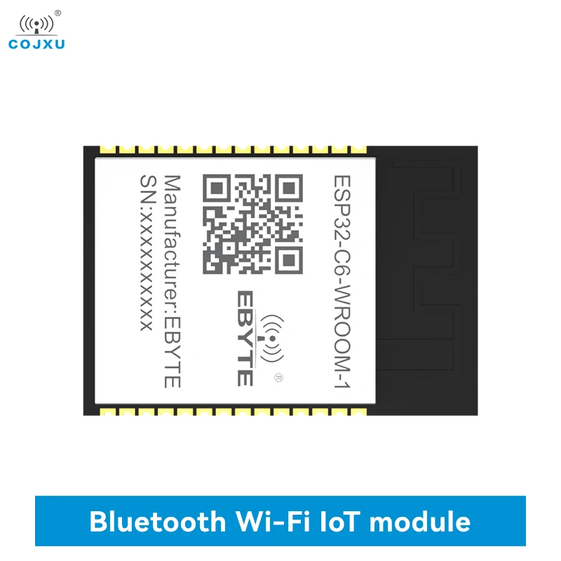 

2,4 ГГц ESP32-C6 Bluetooth Wi-Fi модуль COJXU ESP32-C6-WROOM-1 FLASH 8 МБ BLE5.3 WiFi6 20 дБм PCB антенна SMD модуль в команде