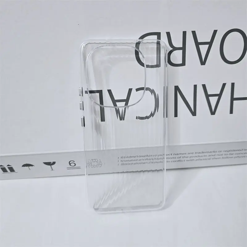 حافظة لهاتف VIVO IQOO Z10 Turbo Pro شفافة عالية مموجة بسيطة بفتحة كبيرة غطاء صلب لهاتف IQOO Z10 Turbo Plus Funda