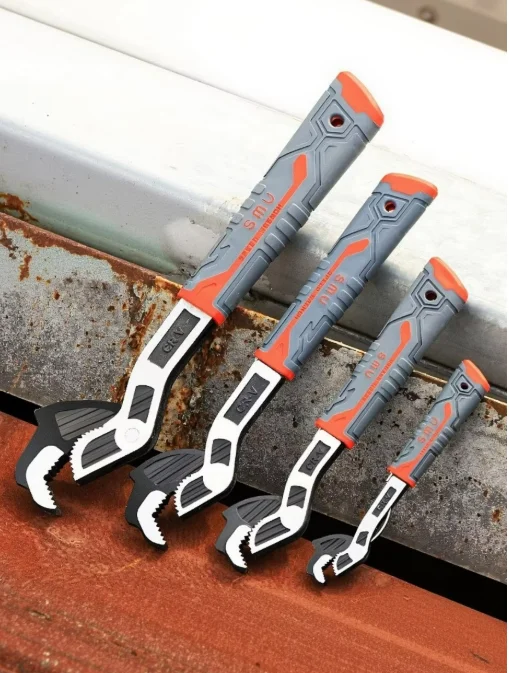 Universal Multifunctional Self-Locking Adjustable Wrench CR-V 6/8/10/12 Inch Bathroom Plumber Multi Hand Tool Fast Locking