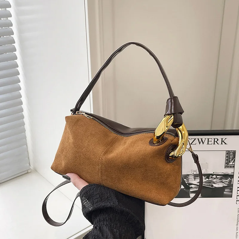 

Новая матовая замшевая женская сумка через плечо для подарка, женские модные сумки, сумки через плечо для повседневного использования