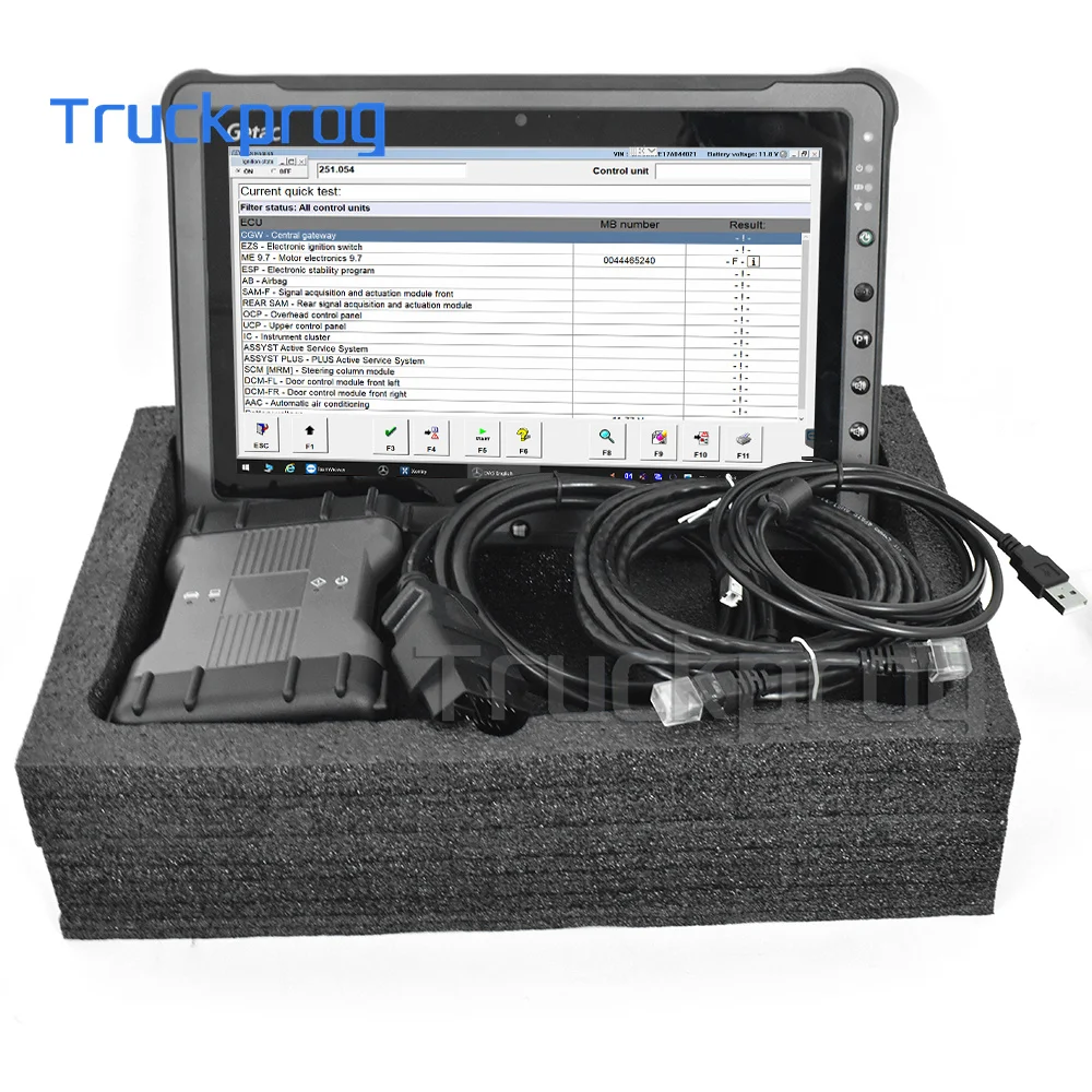 Getac Tablet+for MB star C6 VCI Multiplexer diagnostic scanner sd connetcor with Software HDD auto diagnosis tool