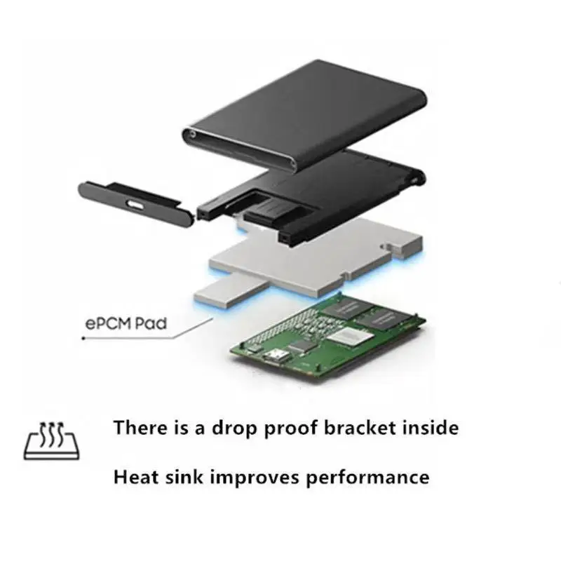 High-Speed Mobile External Hard Disk For Laptop Desktop Computer Interface USB3.1/Type-C Memory 4TB 6TB 8TB 12TB 16TB 26TB 30TB