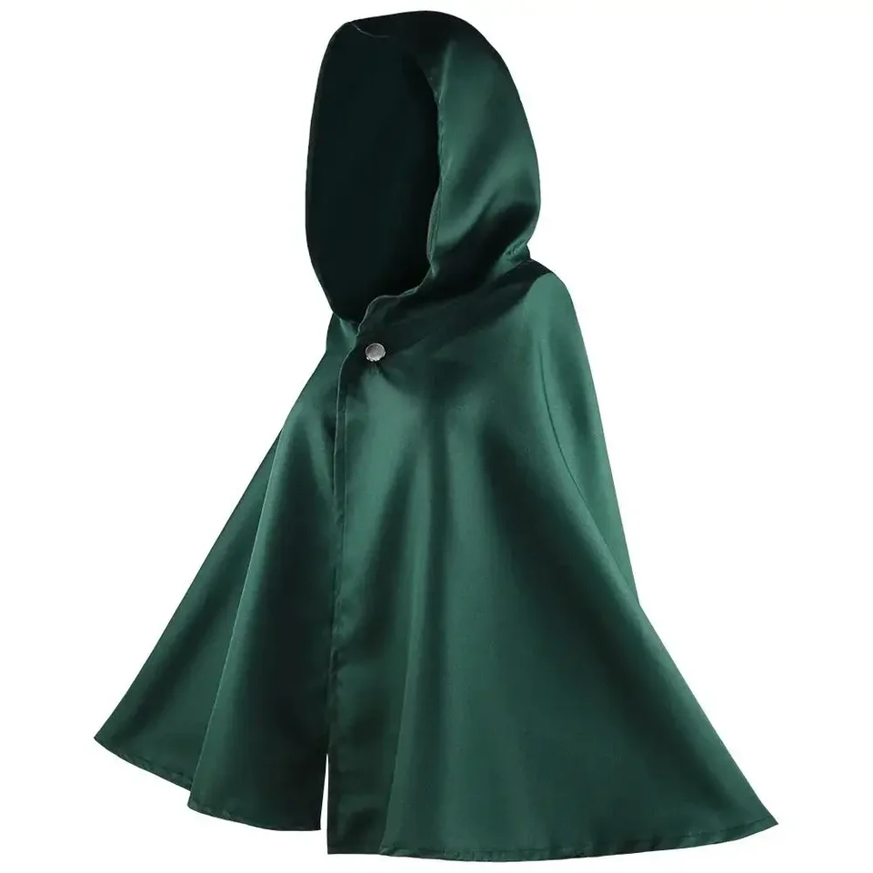 Capa de Ataque Anime Ataque a los Titanes Legión de Reconocimiento Disfraz de Cosplay Capa Verde para Hombre y Mujer 5