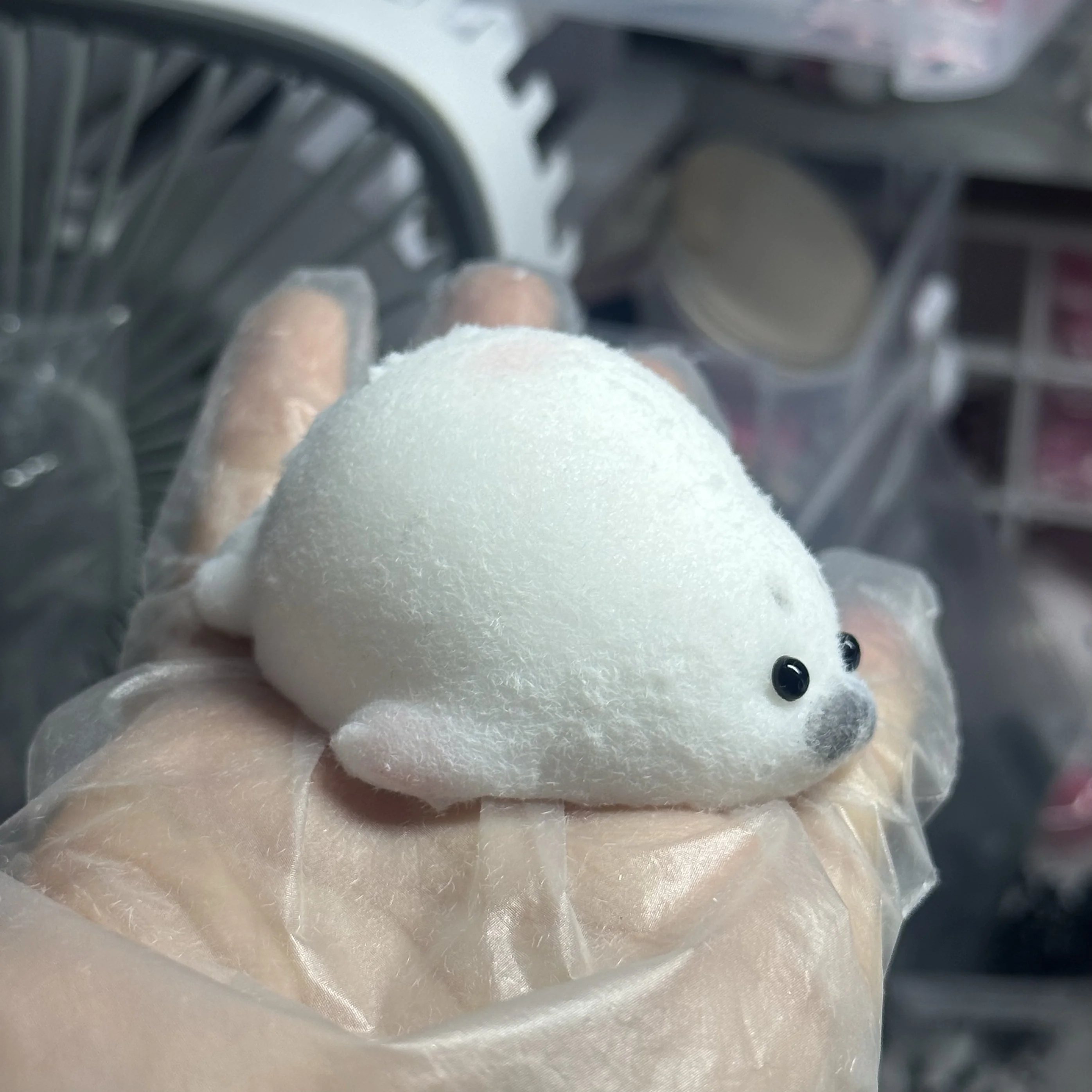 Funny Kawaii Mochi Taba SquishyNEW Chubby Seal Handmade Silicone Plush White Seal Cute Girl Birthday Kids Gift Fidget Fluffy Toy