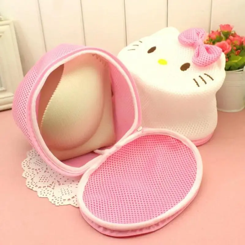 Hello Kitty Laundry Bag Sanrio Cartoon Anti Deformation Underwear Wash Bag Thickened Washing Machine Mesh Bag Anime Peripheral