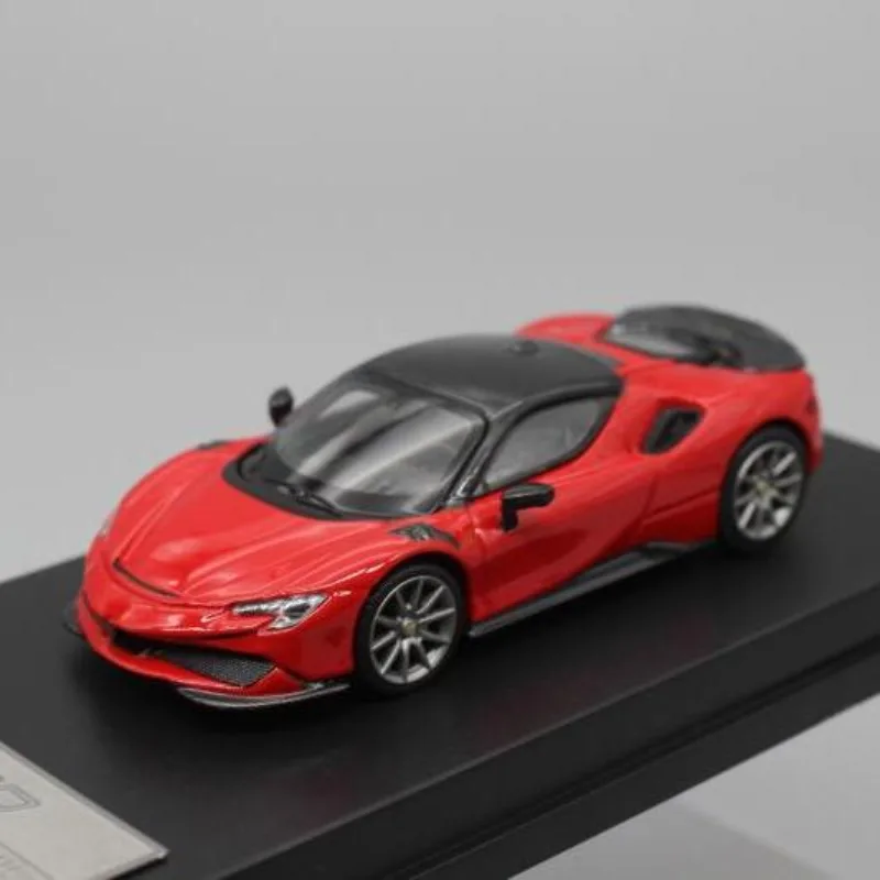 1:64 sportwagen SF90 tweedeurs hardtop, gegoten aluminium automodel, voor tieners om te spelen, voor volwassenen om te verzamelen.