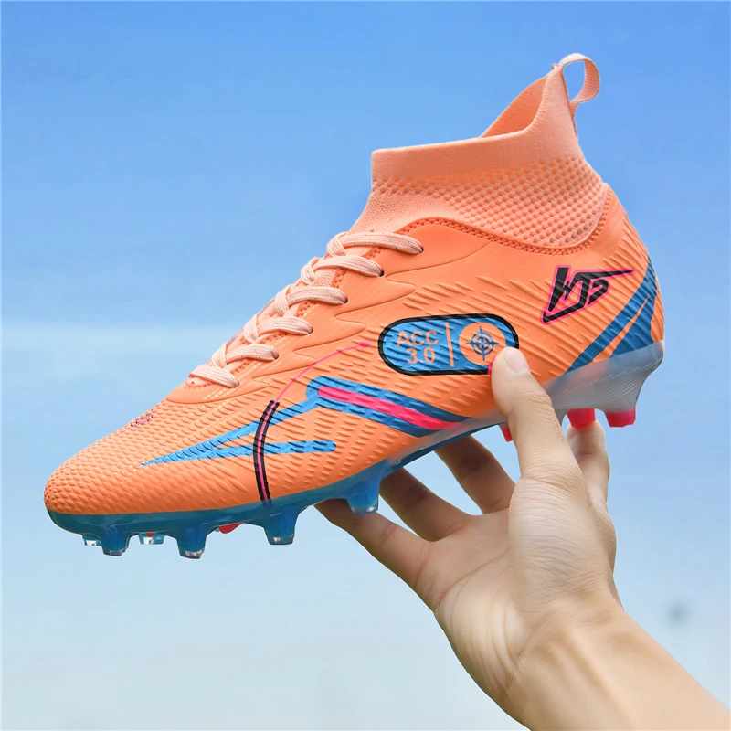 

New Trendy Professional Football Shoes for Teens Boys And Girls Training Match Play Anti-Slip Breathable Cleats Sports Shoes