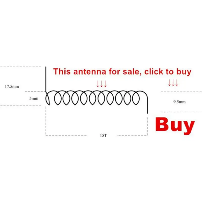 

RF Wireless Receiver Transmitter Module + 2Pcs RF 433MHz Spring Antenna for