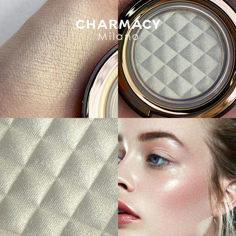 CHARMACY Highlighter Makeup Waterproof Long-lasting Brighten Bronzers Eyeshadow Palette Face Body Contour Shimmer Make Up