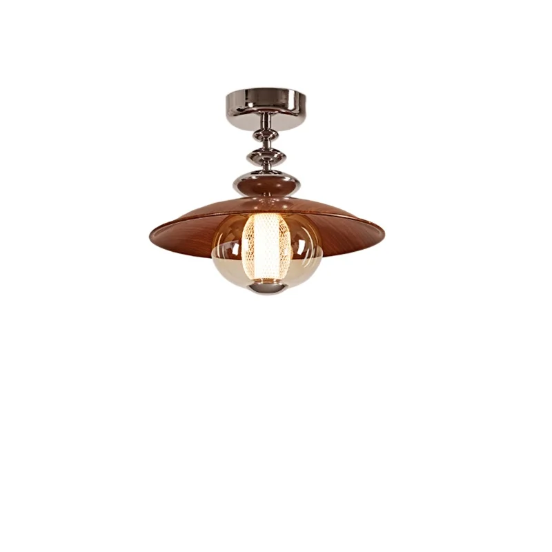 

Medieval style corridor aisle light Nordic creative bay window entrance foyer entry Round ceiling light