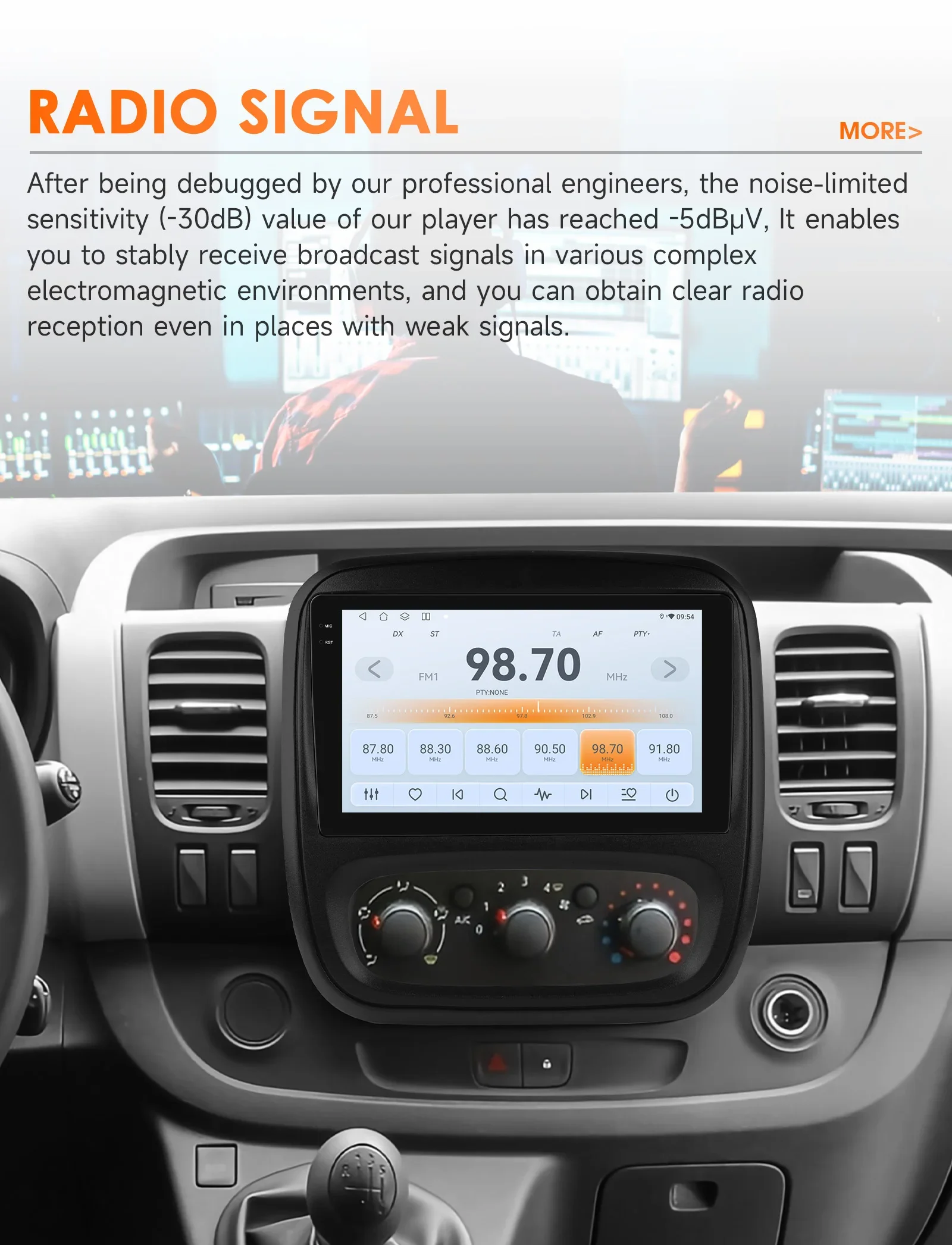 Hizpo Android Auto-Multimedia-Player für Renault Trafic 3 2014 Opel Vivaro B GPS Carplay AI Intelligenter Bildschirm Autoradio 360Cam 9 Zoll Auto-Intelligent-Bildschirm QLED-Display Automotive Head Unit Navigation 5G WIFI DSP Split ADAS USB DVR SWC FM AM RDS Kamera – Detail 22