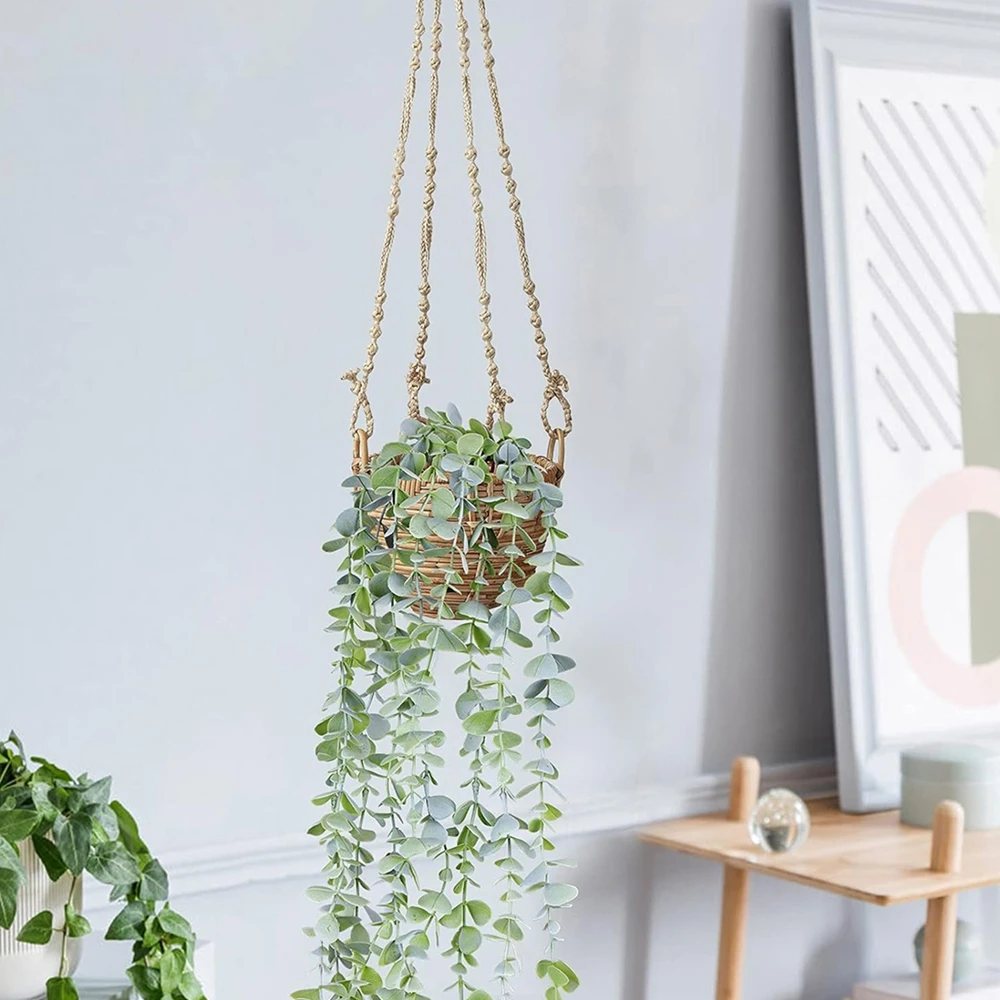 

Artificial Ivy Plant Eucalyptus Vine Wedding Outdoor Christmas Home Garden Arch Wall Uv Protection Diy Gift Hot Sale Decoration
