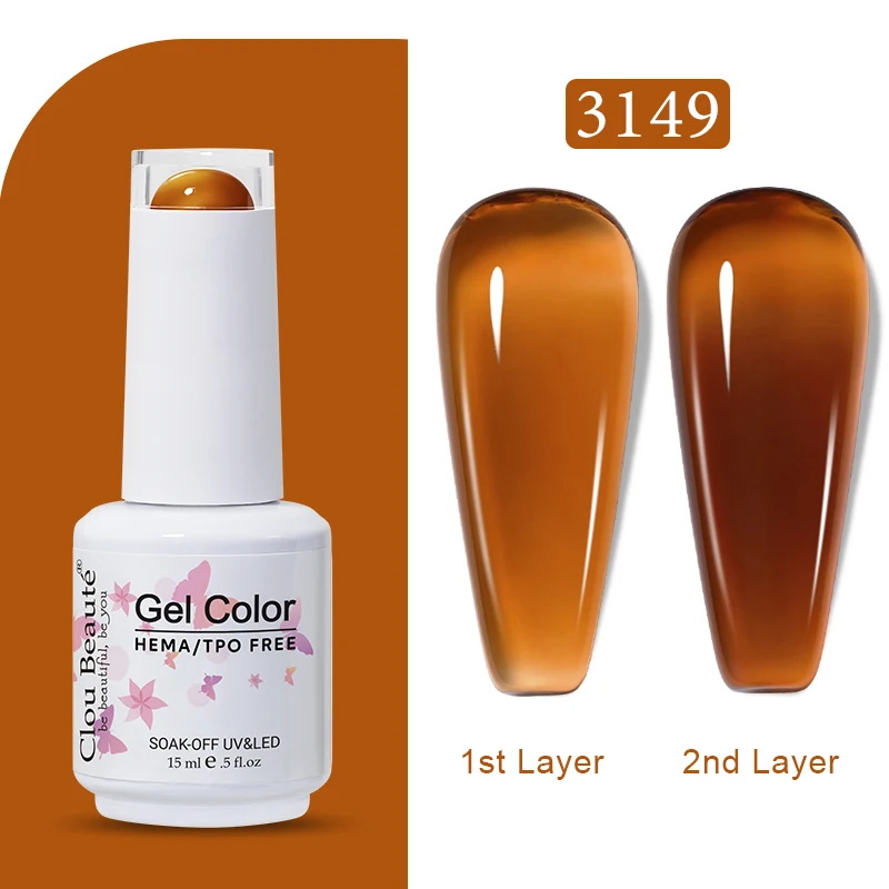 Clou Beaute Jelly Kleur UV Gel Manicure Zomer Roze Naakt Gel Nagel Regenboog Nagelbenodigdheden Voor Professionals Semi-permanente Vernis - afbeelding 1