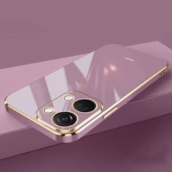 For OnePlus Nord 3 Case OnePlus Ace 2V Phone Case CPH2491 PHP110 Case 1+nord3 Luxury Square Plating Shockproof Back Cover Fundas