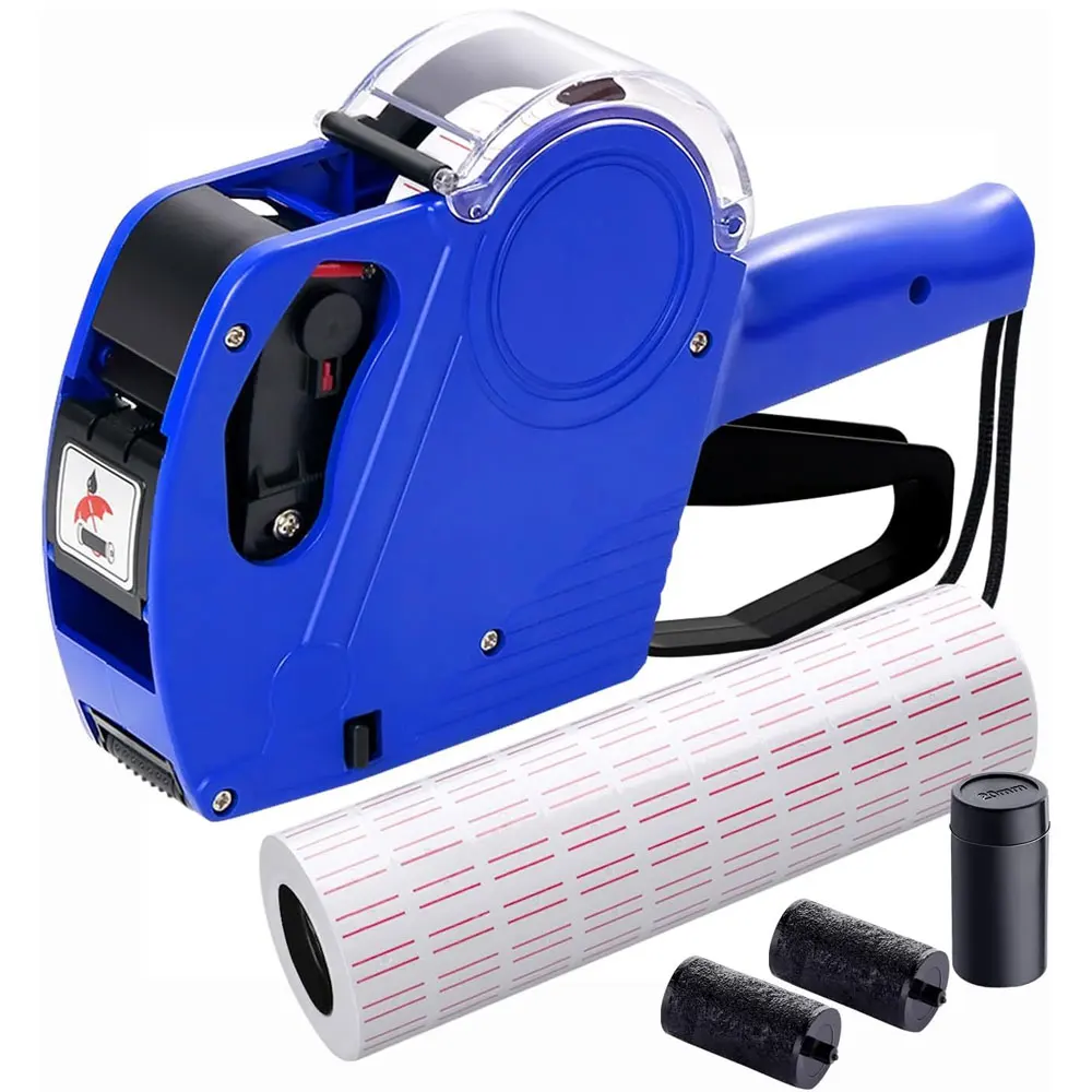 

Принтер ценников MX5500 на 8 позиций, комплект для печати ценников, включает 5000 этикеток и 3 чернильных картриджа, принтер этикеток, этикетировочный пистолет.