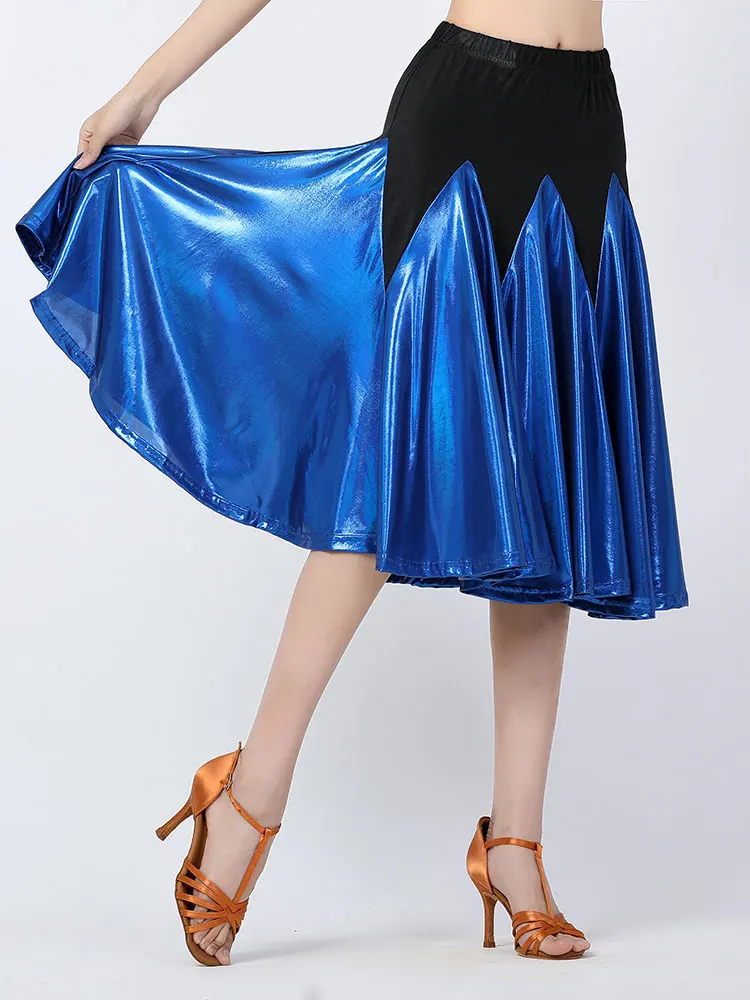 Competition Modern Dance Skirt for Women Ballroom Dance Skirt Latin Dancing Skirts Performance Mid Length Dance Costume Tango