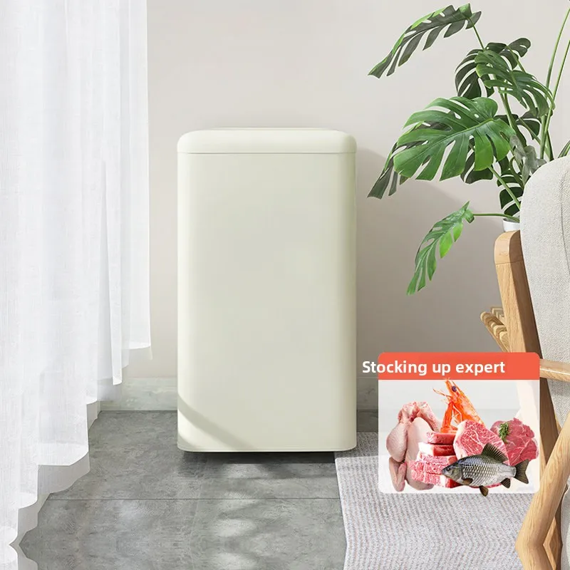 Jinsong BD-60R Full Freezing Retro Small Household Mini White Refrigerator 60L Capacity Auto-Defrost