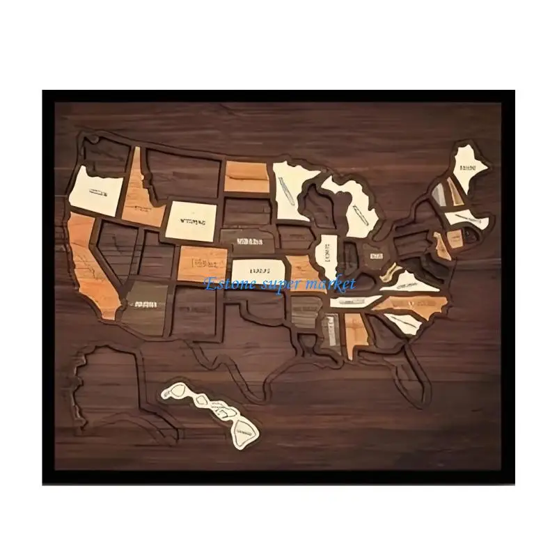 090B Interactive US Geography Puzzle For Children Classroom Teaching Material