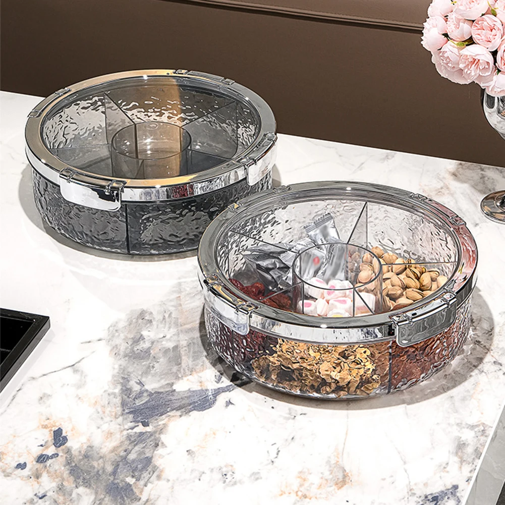 

Герметичное разделенное блюдо для фруктов с крышкой, универсальное для фруктов, орехов, конфет. Мысленный подарок на новоселье