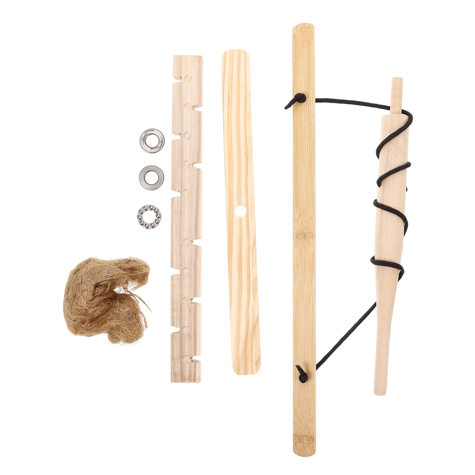 

1Set Wooden Fire Drill Starter Kit Natural Friction Campfire Tool Outdoor Camping Fire Starting Equipment