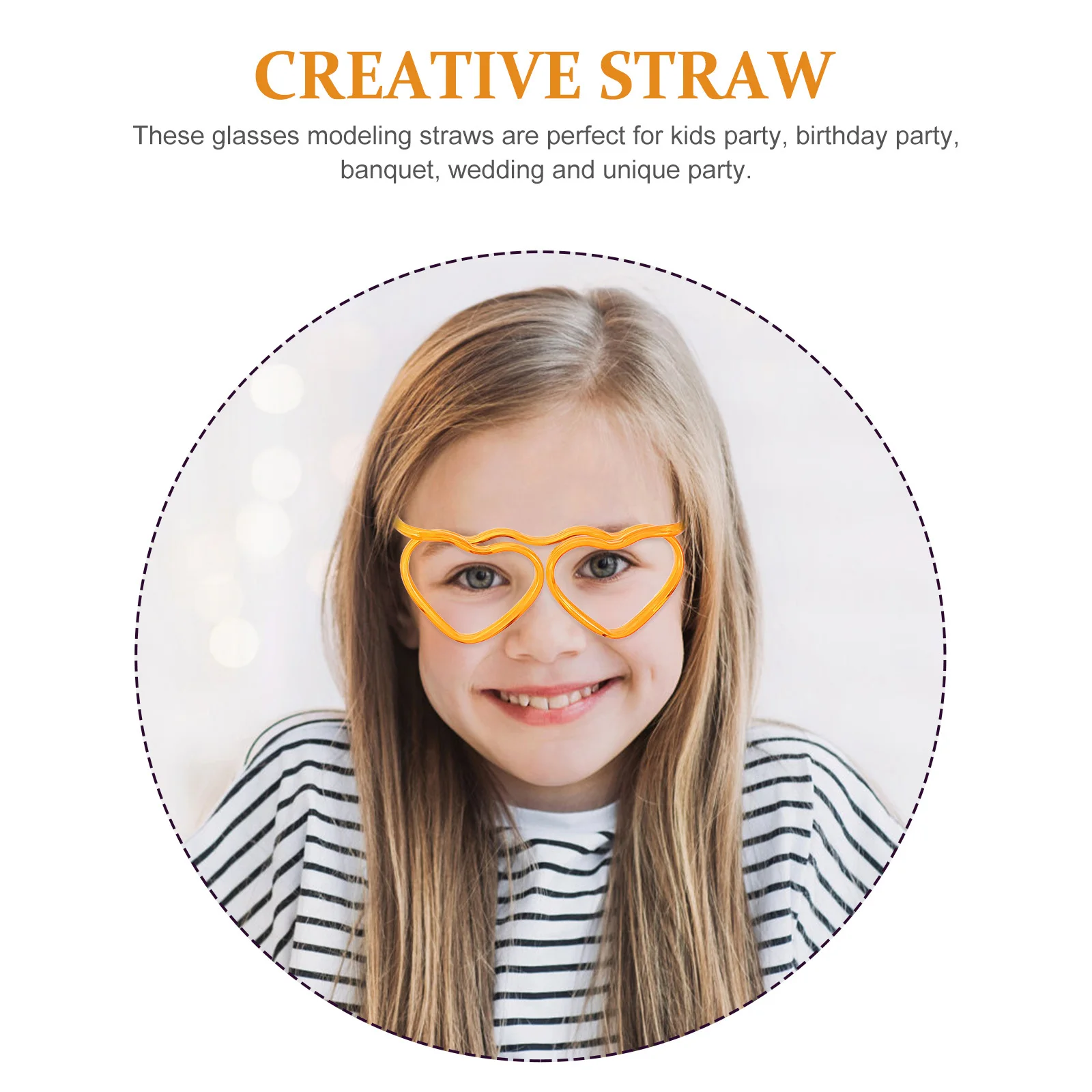 

8Pcs Funny Glasses Straws Creative Eyeglasses Straw Party Drinking Tubes Birthday Supplies Straw Glasses Party Straws