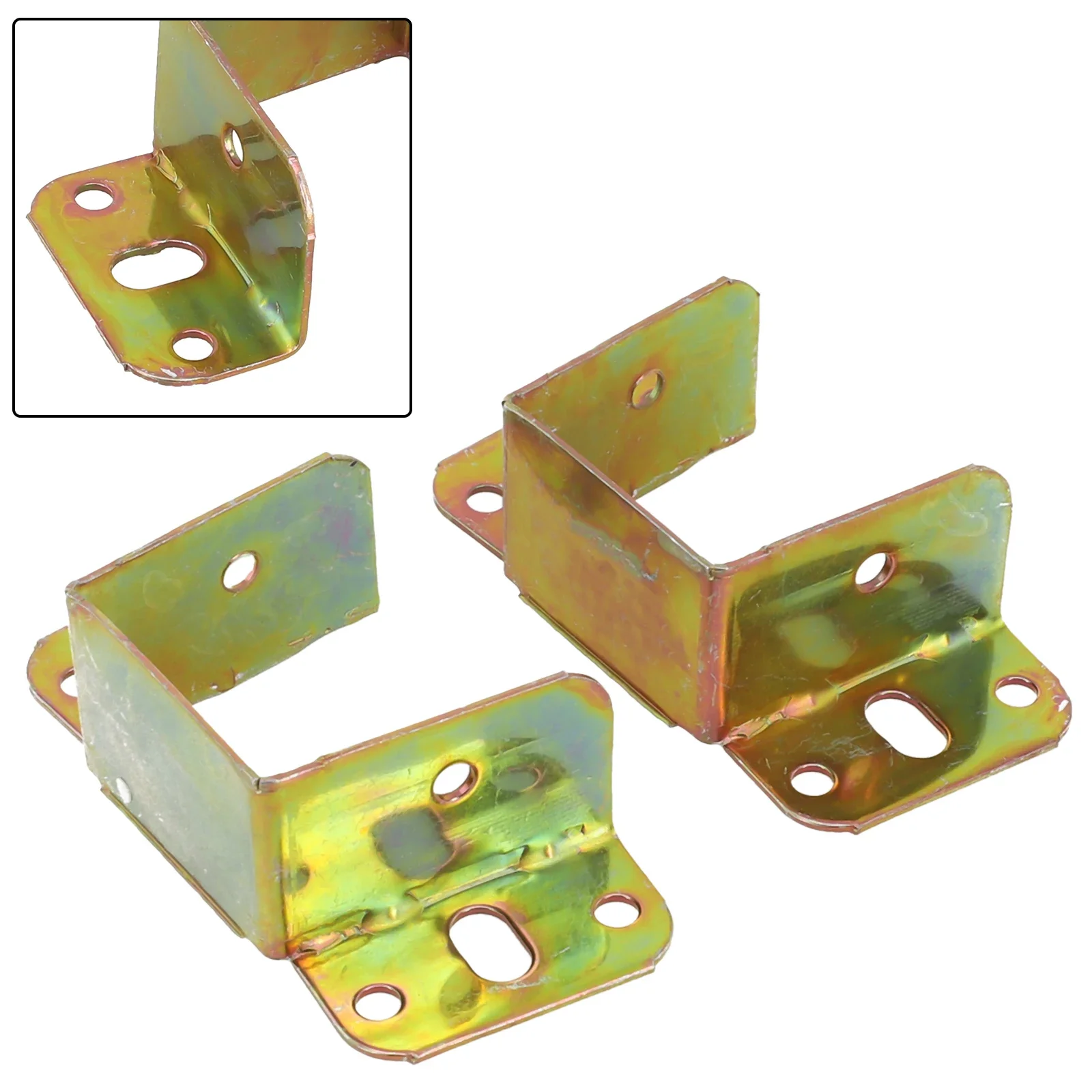 Brackets Connector Black Bed Components Connecting Fittings Fixings Headboard Iron Stainless Steel Sturdy Metal