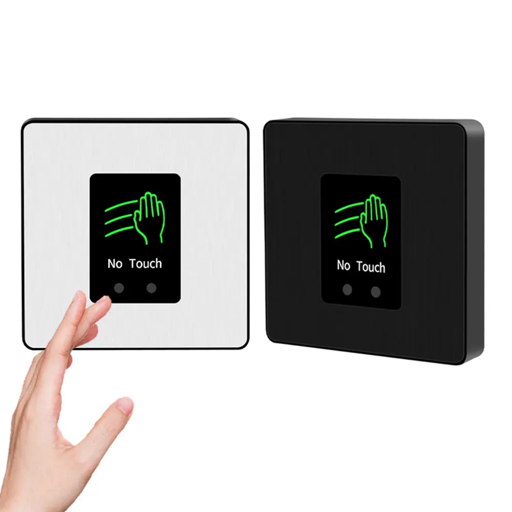 Touchless Door Access Exit Button Release Switch No Touch COM NO NC LED Infrared Sensor Opener for Access Control System Entry