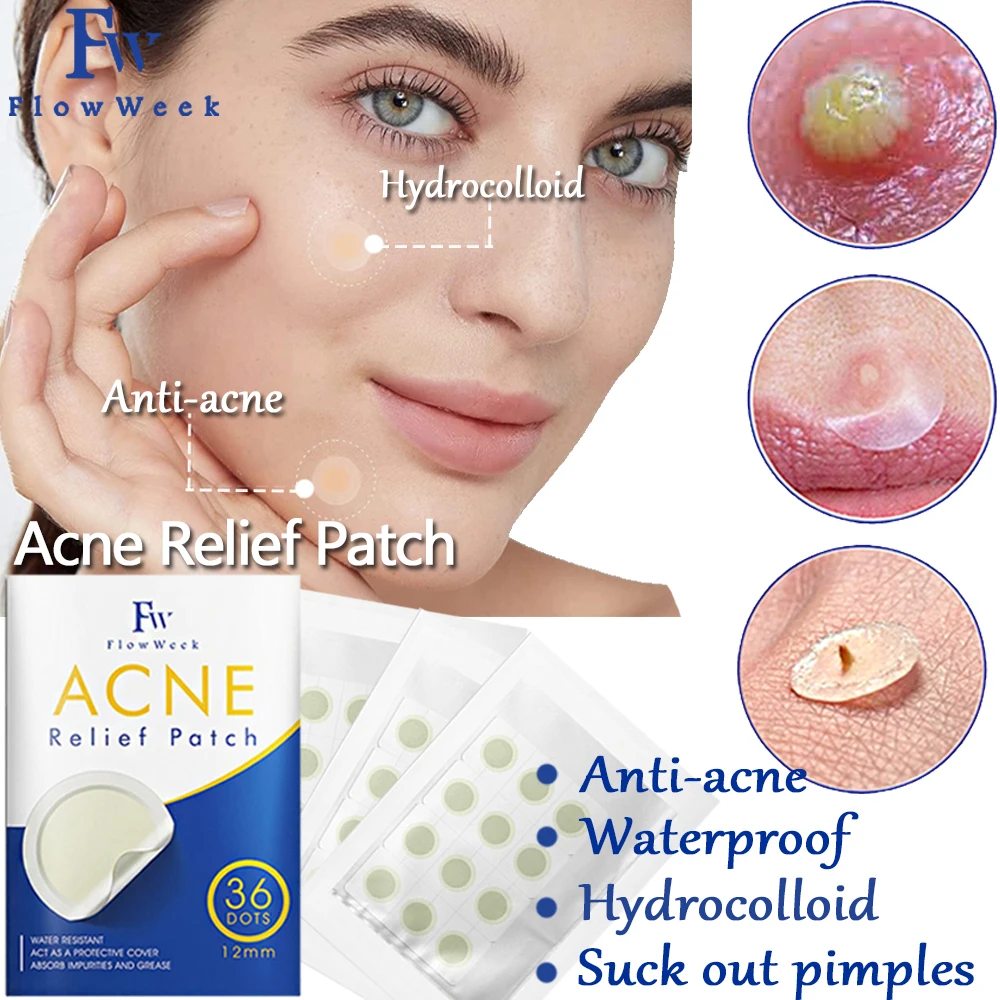 FlowWeek Original Patch - Acne Invisible Patch effectively removes acne, used to cover acne and blemishes, face and skin spot st