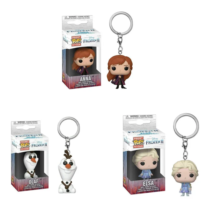 Llavero Funko Pop Disney Frozen Elsa Olaf Anna, Accesorios para Bolsos de Mujer, Regalo de Cumpleaños para Niñas, Regalo de Navidad