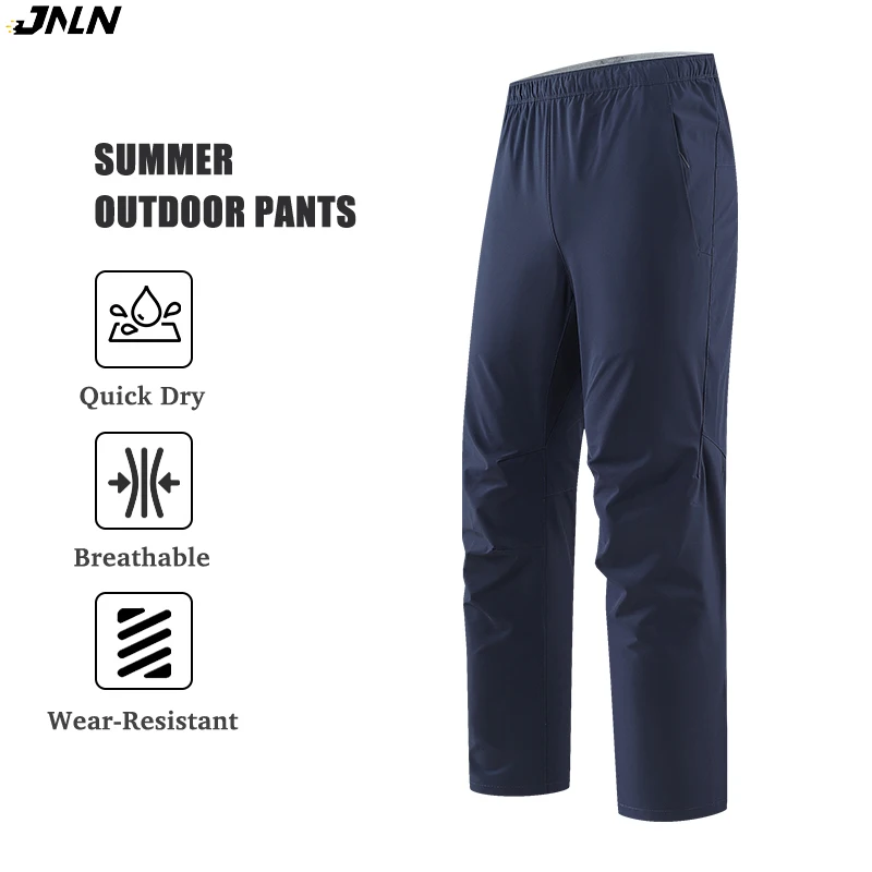 

Мужские и женские быстросохнущие походные брюки JNLN, унисекс, для альпинизма, треккинга, летние водонепроницаемые спортивные брюки