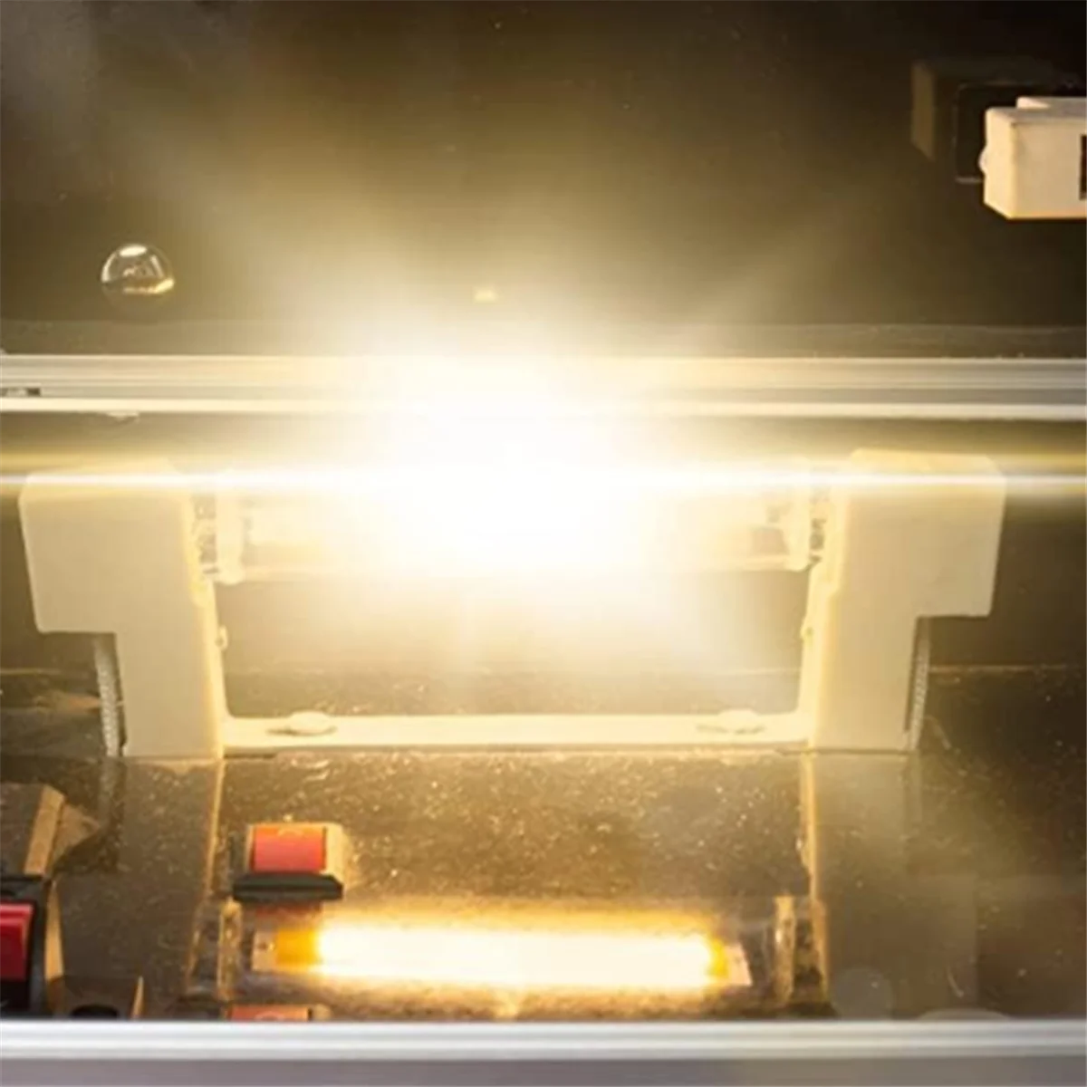 N18R Высокая мощность 10 Вт Светодиодная R7S COB Стеклянная трубка 118 мм COB Лампа AC220V Светодиодная трубка Замена галогенной лампы Теплый белый