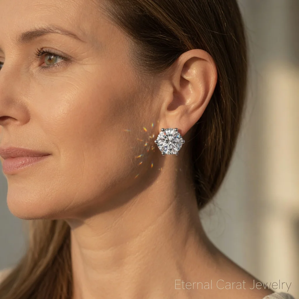 

Роскошные серьги-пусеты из платины PT950 с муассанитом, с шестью крапанами, для женщин, классические, модные, элегантные, легкие, роскошные ювелирные изделия, подарок