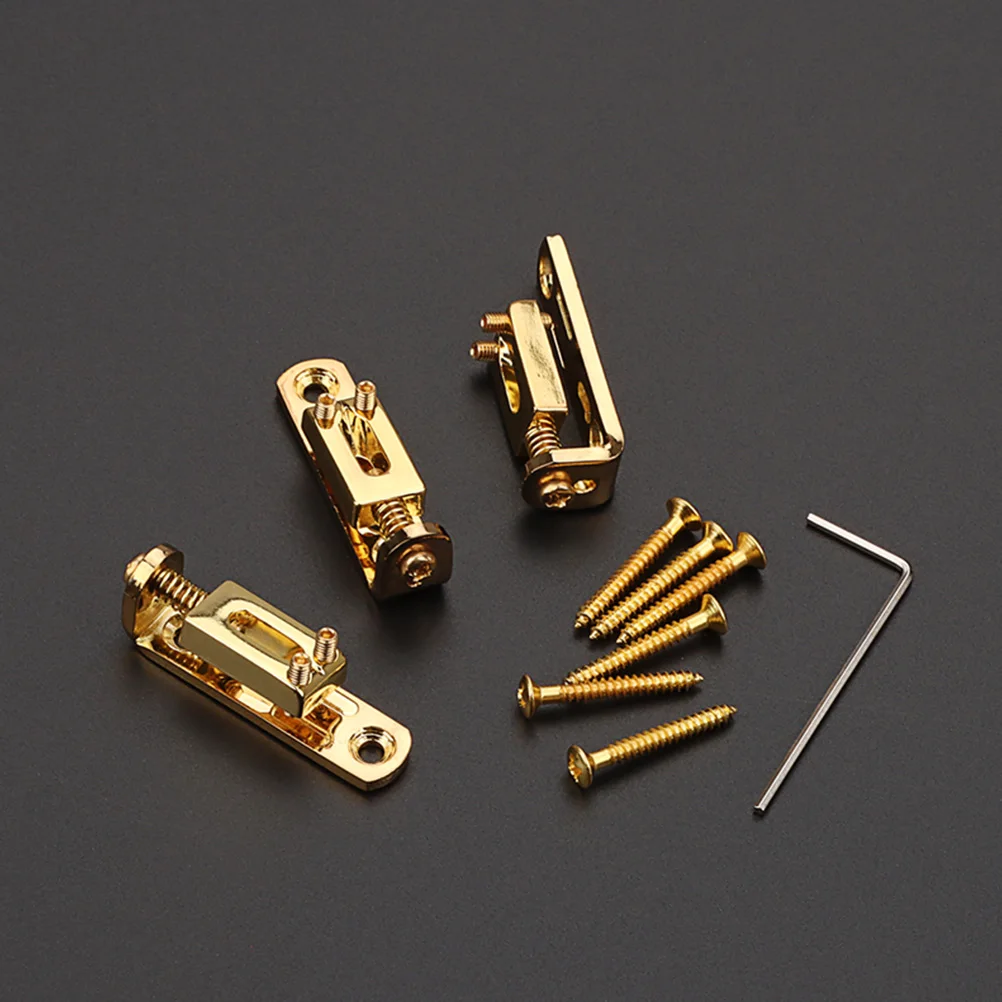 

3pcs Bridge Metal Electric Saddle Bridge Guitar Saddle Replacement For Electric Guitar Tuning Stability Part Accessory