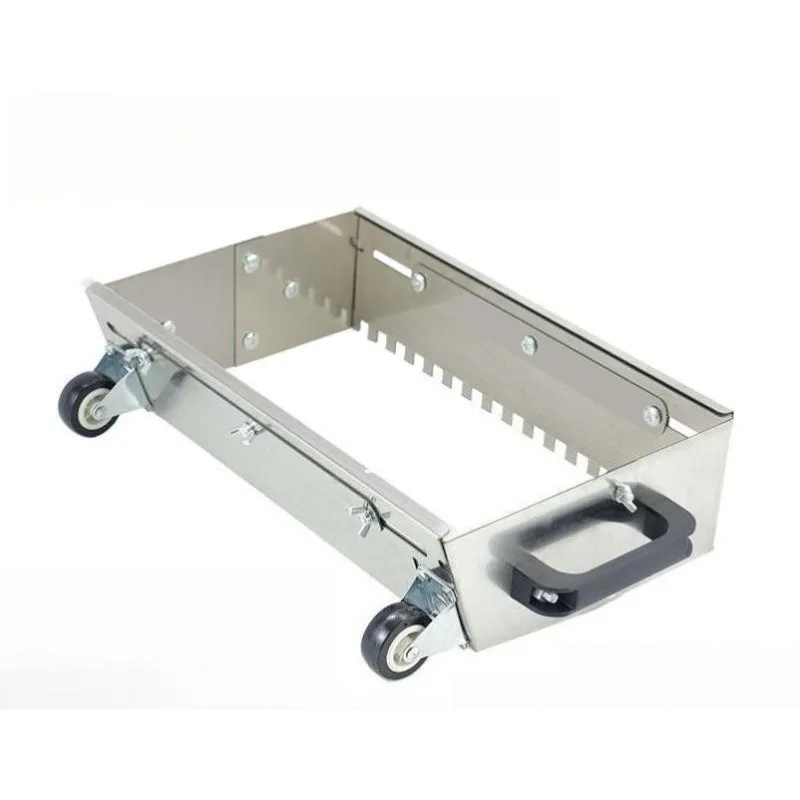 Plate Thin Paste Ash Stainless Steel Telescopic Adjustable Quick Leveling Slotting Device Mud Wiping Plate Sawtooth Floor Tiles