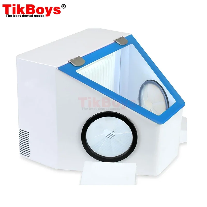 110/220V Dental Lab Clinic Dust Collector Vacuum Dust Extractor Box Lapping Protector Sandblasting Sase For Dentist Sandblaster