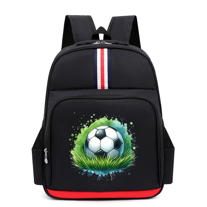 

Kids Soccer Fans Backpack Children Watercolor Football Print SchoolBag Boys Girls Fashion Brand Primary BookBag Mochila Infantil