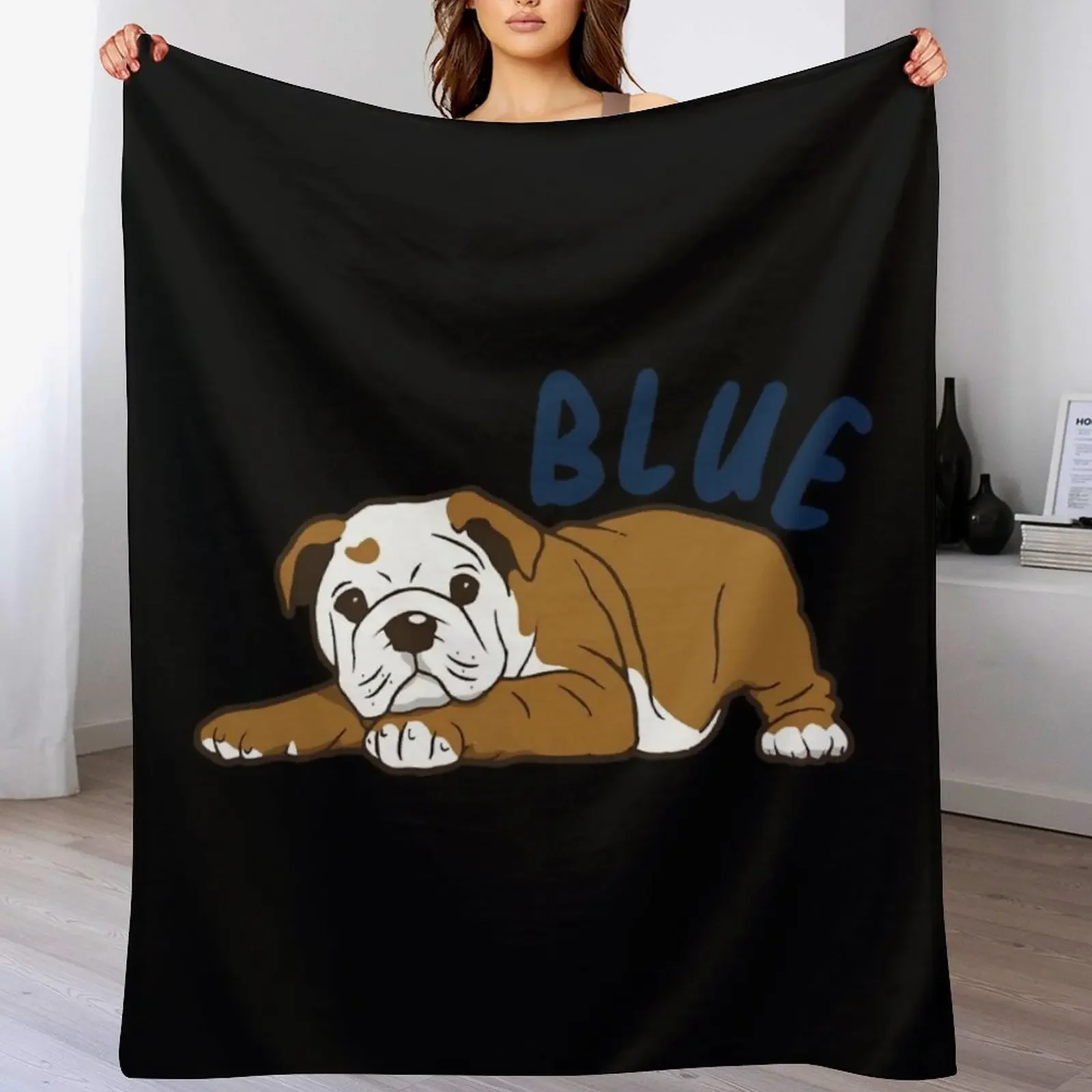 

Butler Blue 4 Throw Blanket Cute warm winter Polar bed plaid Blankets