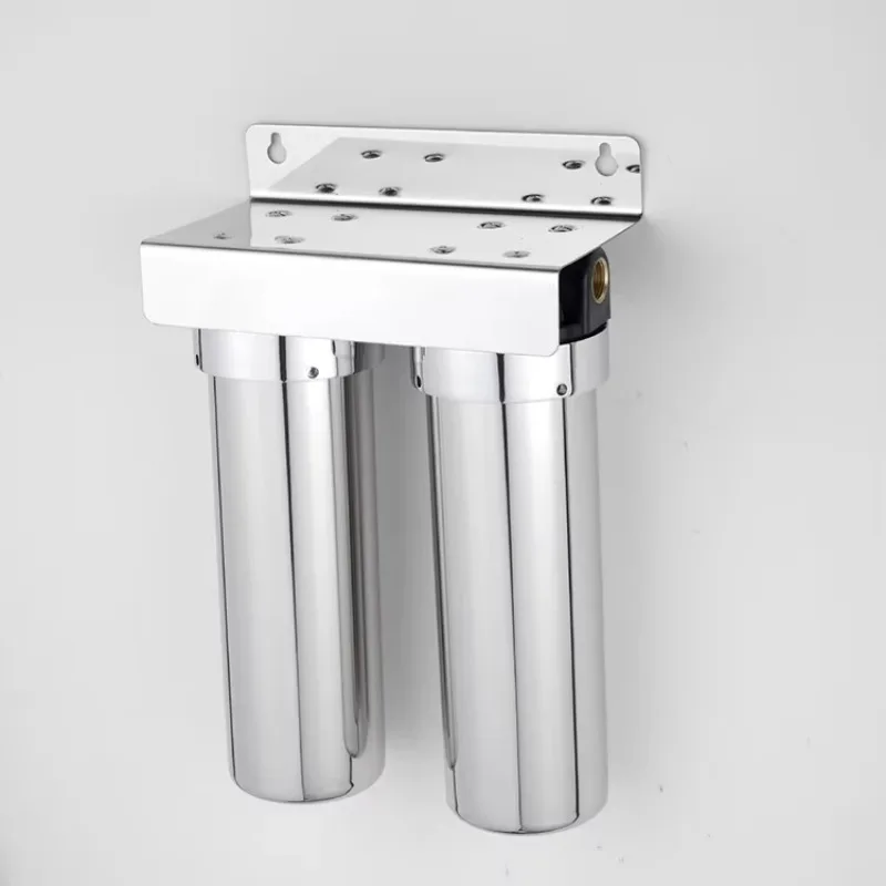 Wall-mounted Double-Stage Stainless Steel Manual Water Purifier Ultrafiltration for Kitchen Countertops and Sinks Installation