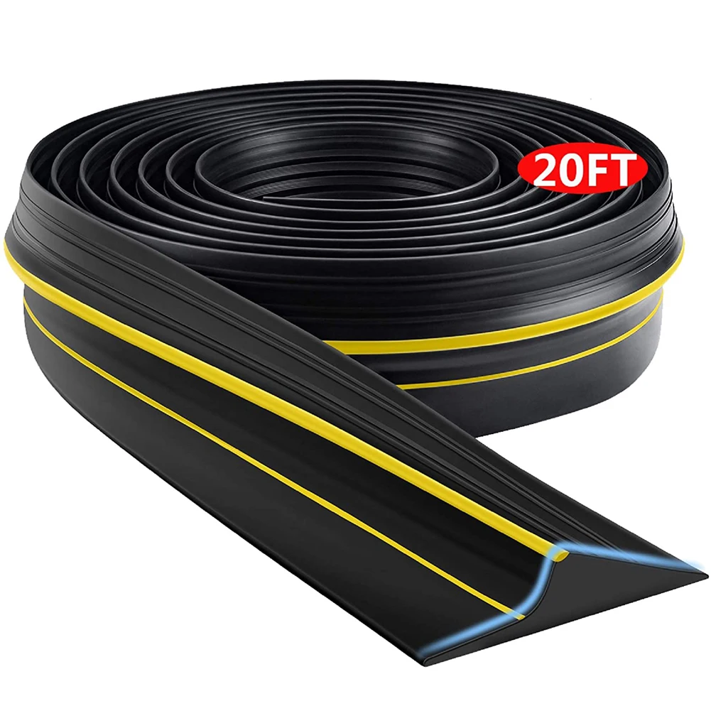 

Heavy Duty Universal Garage Door Floor Threshold Seal StripWeather Seal Rubber Draught Rain Excluder Waterproof 3/6m Length