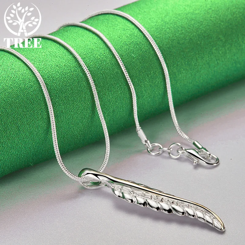 Unique 925 Sterling Silver Leaf Necklace With  Adjustable 40–75 Cm Chain  Ideal Jewelry Accessories For Festivals Weddings Party