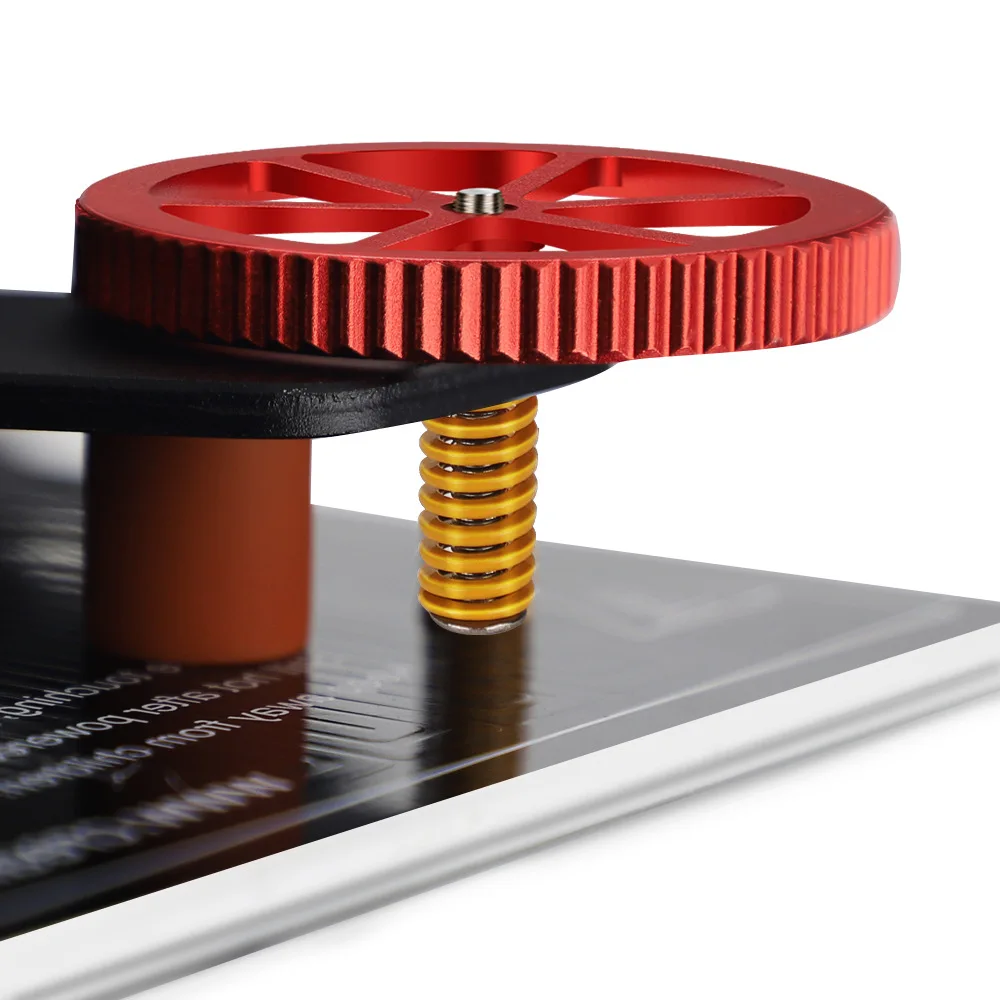 4 Piece Bed Leveling Kit for CR10 and For Ender 3D Printers with Vibration Dampening Orange Silicone Cylinders
