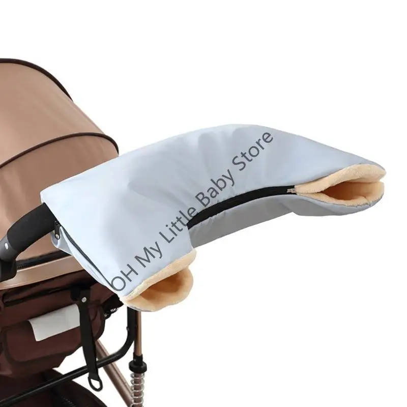 

M76C Baby Carriage Hand Muff Waterproof Stroller Hand Gloves Warm Winter Gloves Gift