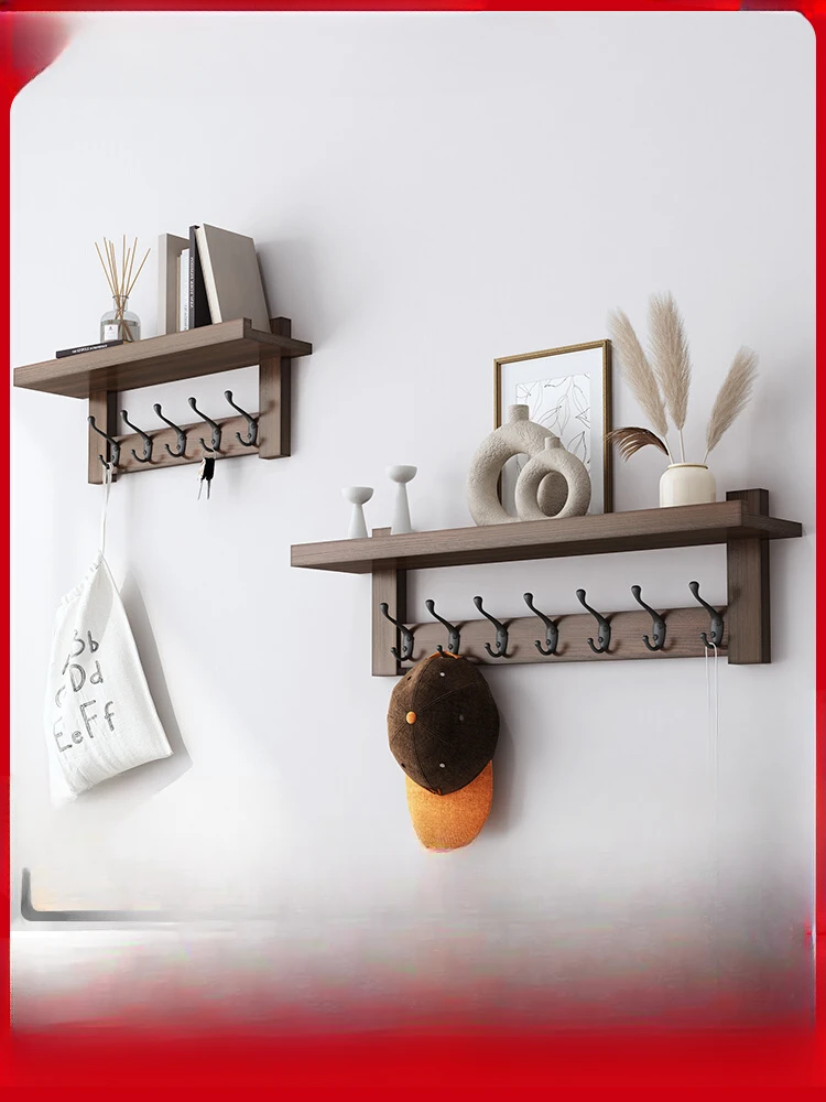 Wall-mounted shelves, solid wood walls on the wall, perforation-free partitions in the living room, bedrooms, storage