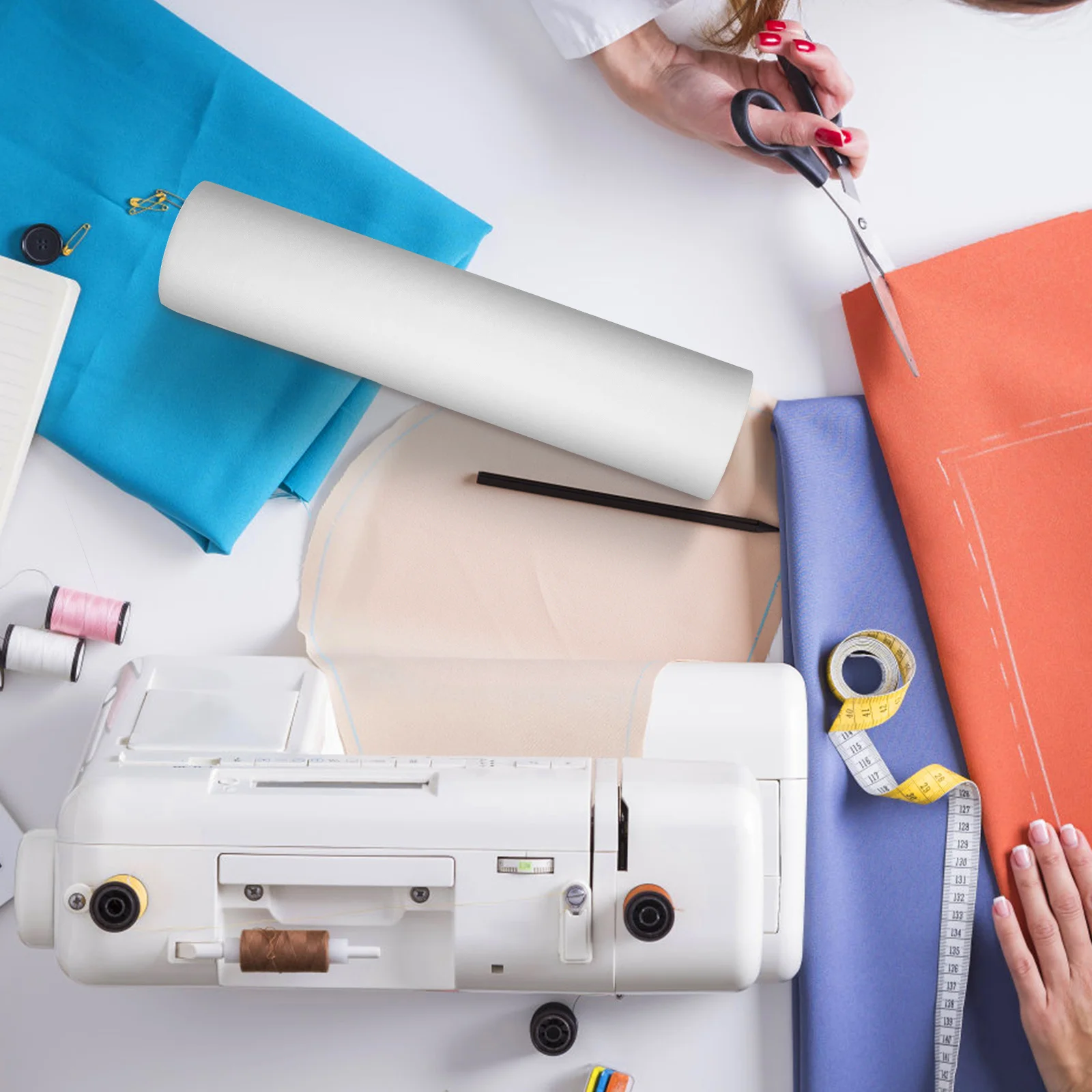 

SHINEOFI Double Sided Fusible Interfacing White Non Woven Fabric Stabilizer for Sewing Quilting Crafts Projects