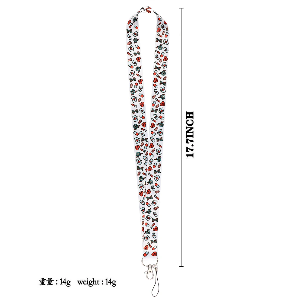 Nurse Doctor Lanyard For Key Chain Doctors ID Card Cover Pass Mobile Phone Badge Holder Key Ring Neck Straps Medical Accessories